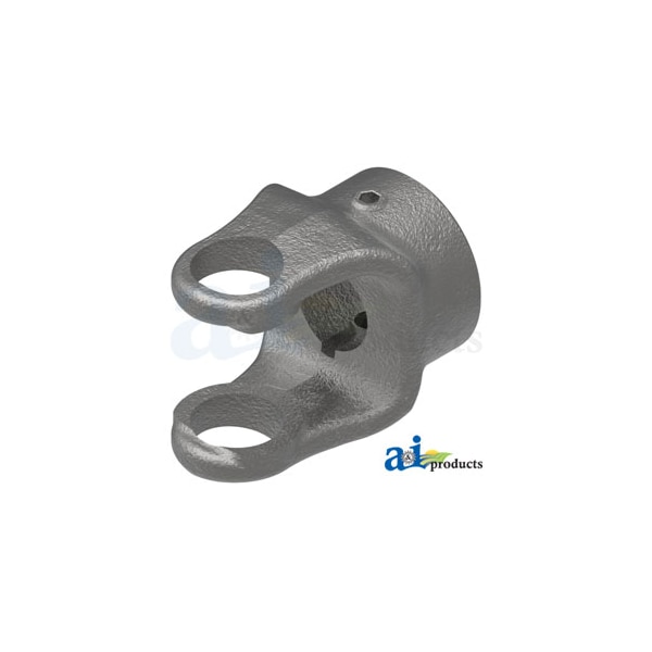 Round Bore Implement Yoke (w/ Double Keyway & Set Screw) 3" x3" x4"